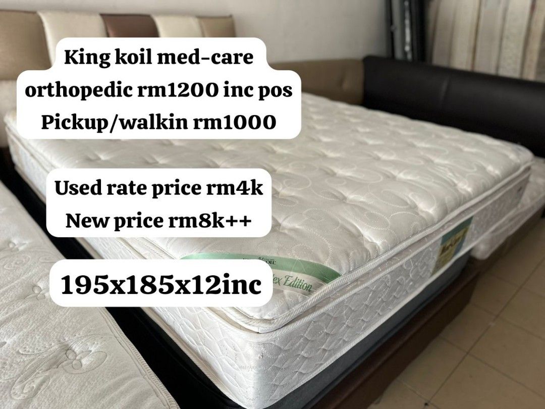 KING KOIL MEDCARE ORTHOPEDIC, Furniture & Home Living, Furniture, Bed