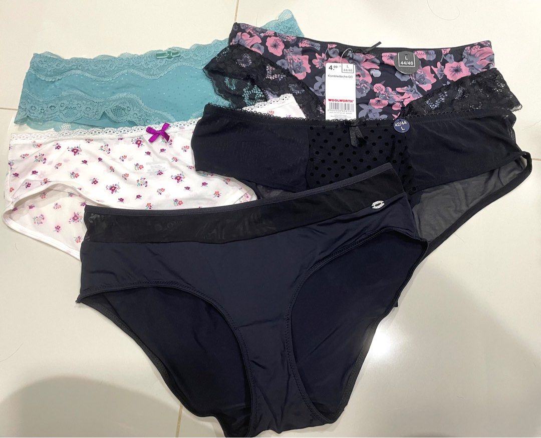 L size 10 pcs panty lingerie unique lace sexy cute comfy, Women's Fashion,  New Undergarments & Loungewear on Carousell