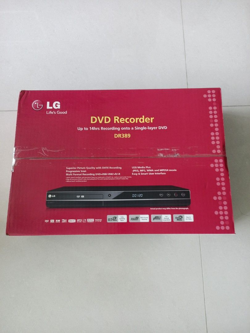 LG DVD Recorder DR389, TV & Home Appliances, TV & Entertainment