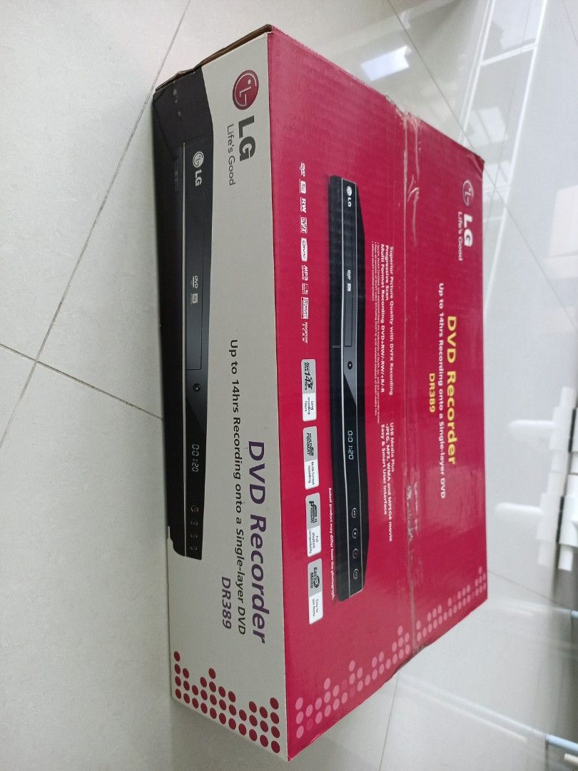 LG DVD Recorder DR389, TV & Home Appliances, TV & Entertainment