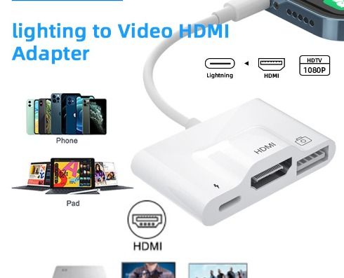 Light-ing to HDMI USB3 OTG digital AV adapter phone to TV