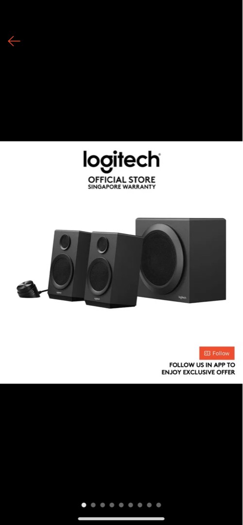 Logitech Z333 2.1 Stereo PC Multimedia Speaker System with