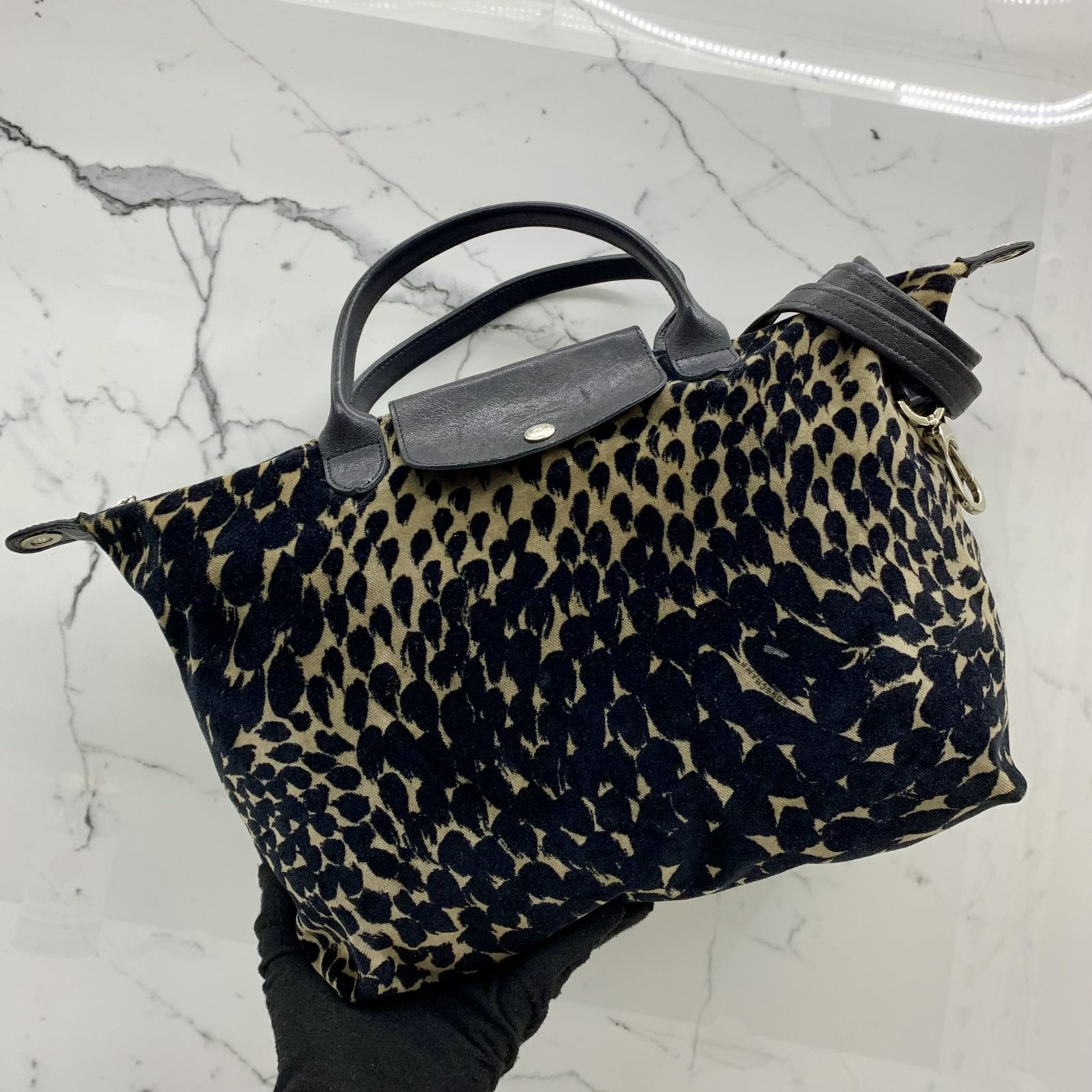 Longchamp leopard print bag discount