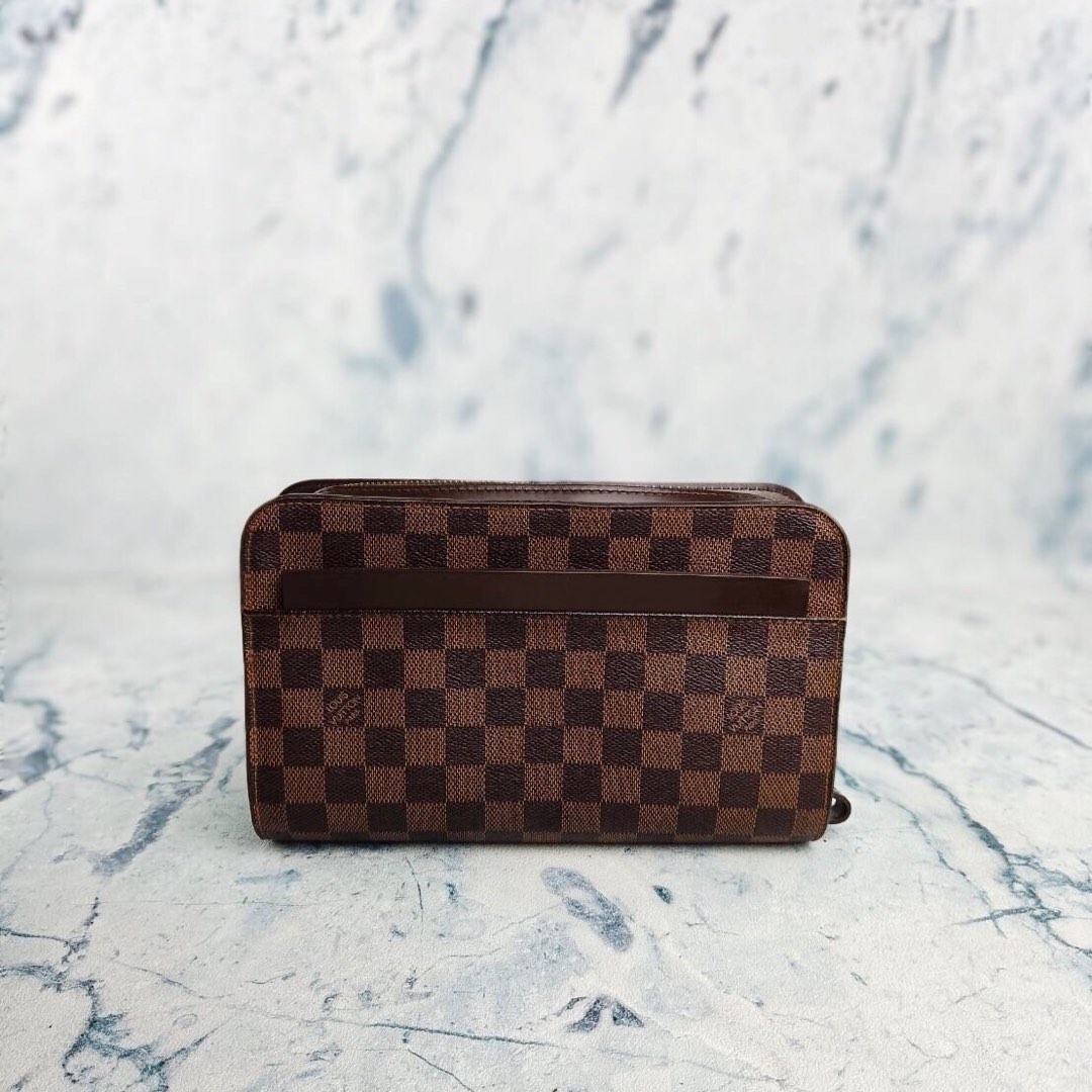 Louis Vuitton Vintage Damier Ebene Saint Louis Wristlet Clutch (SHF-22 –  LuxeDH