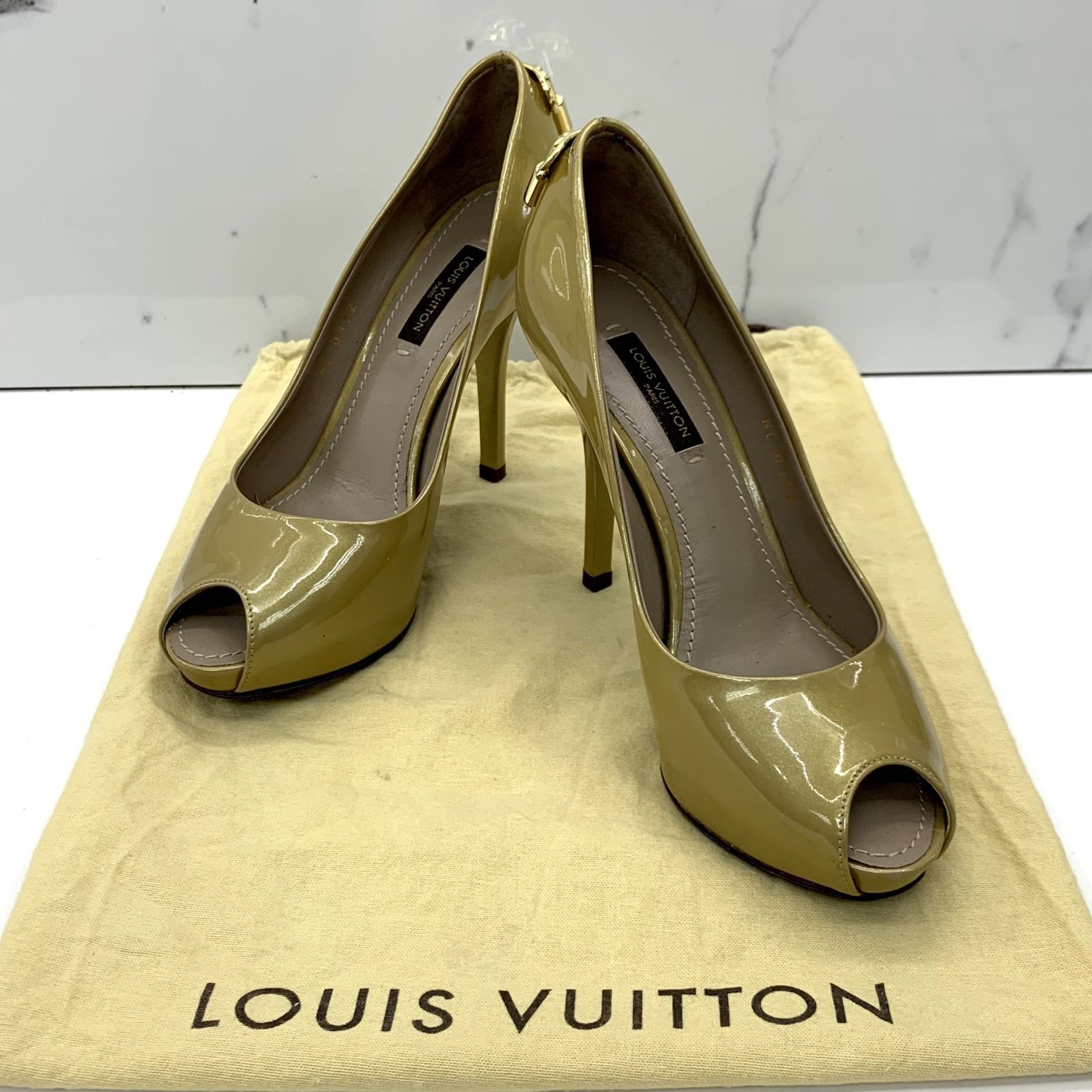 Yellow louis vuitton heels sale