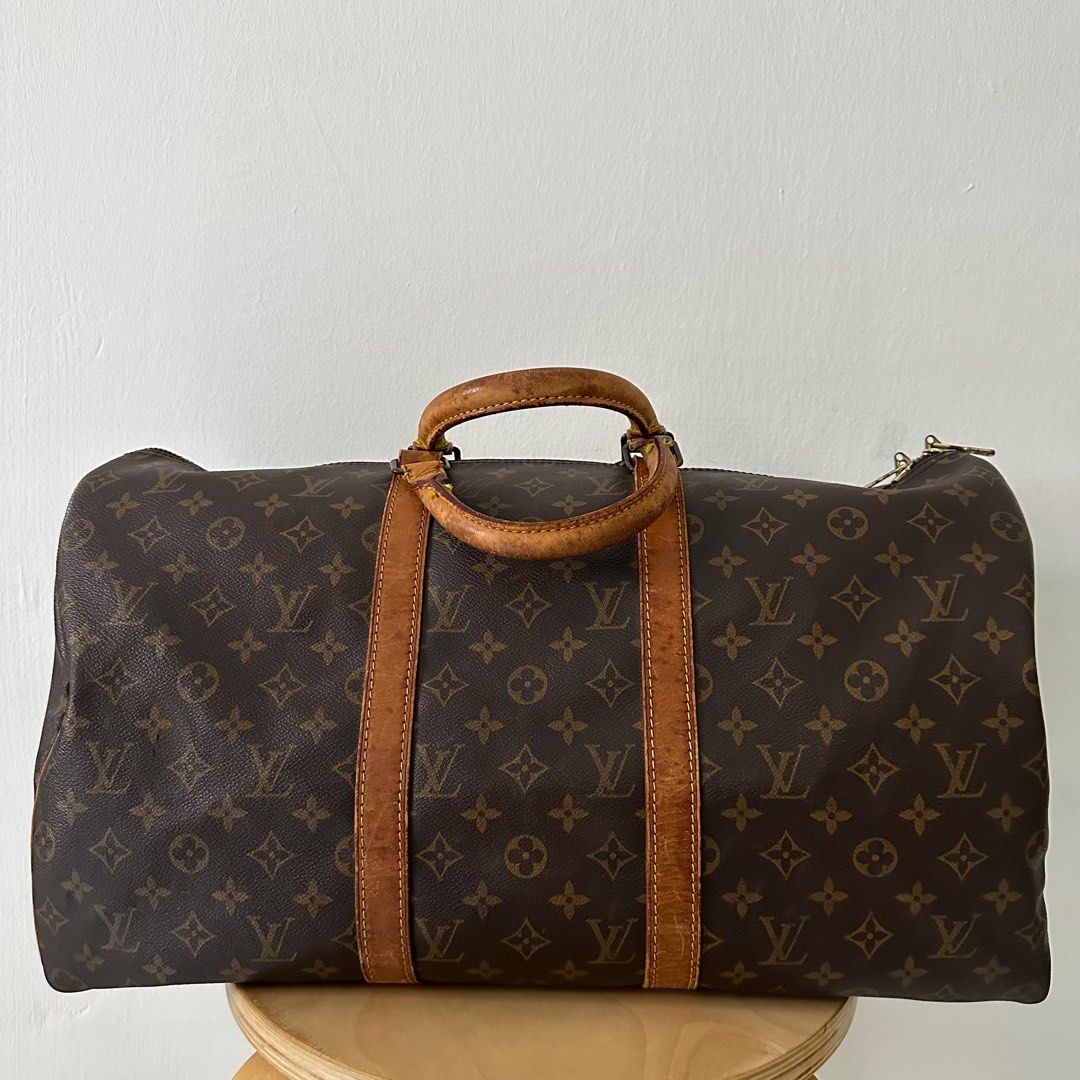 🔥Vintage Louis Vuitton Keepall 50 Duffle Bag🔥, Luxury, Bags & Wallets on  Carousell