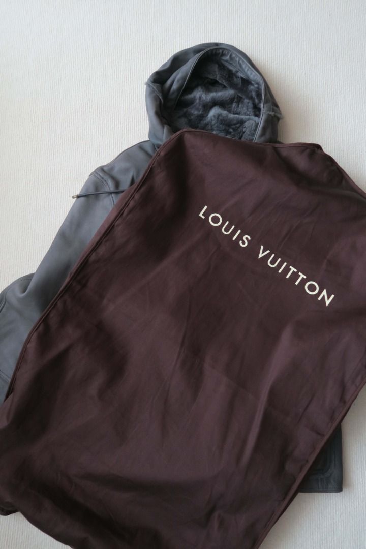 Louis Vuitton Sheepskin Leather Hooded Jacket, Luxury, Apparel on Carousell