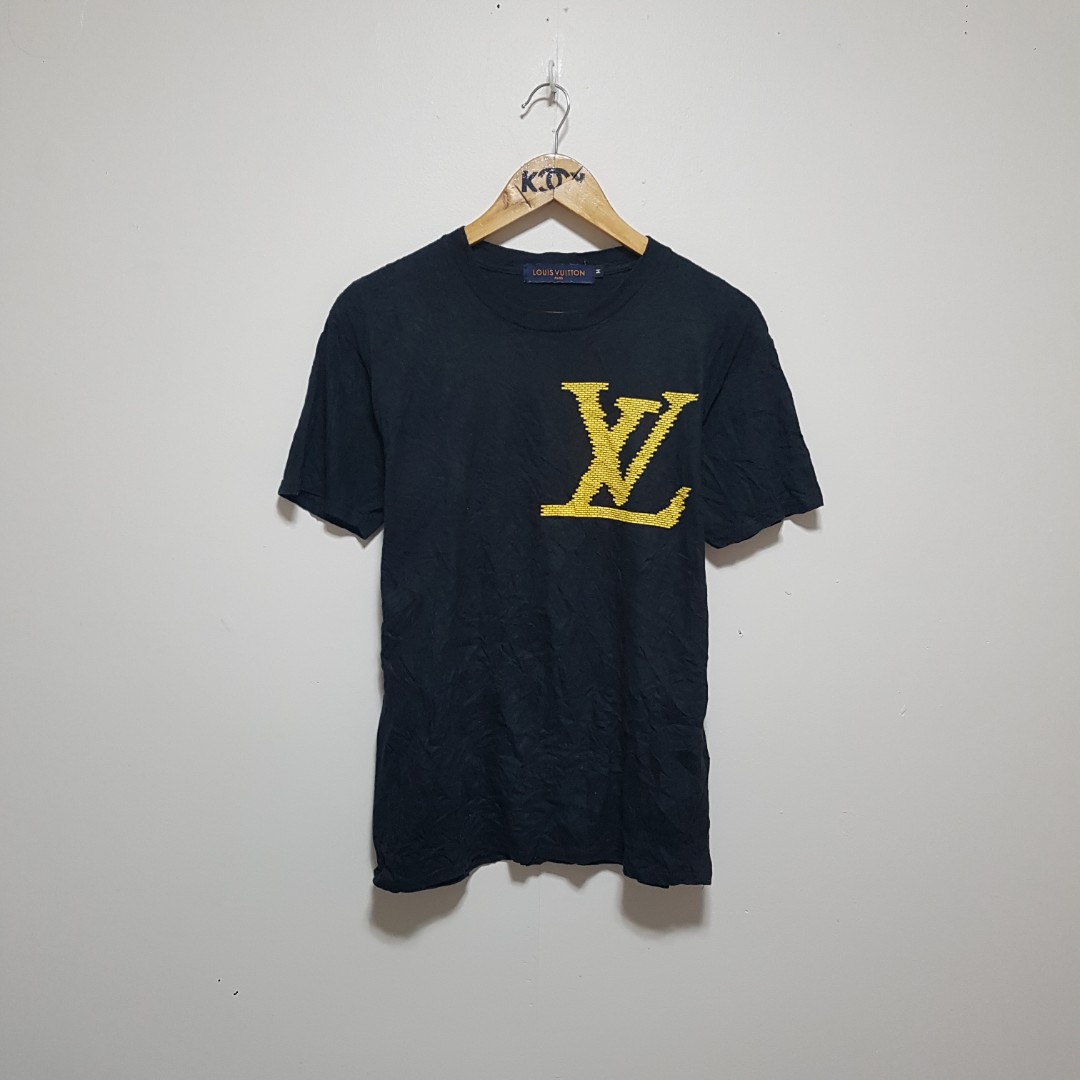 Louis Vuitton Denim Jersey Shirt, Luxury, Apparel on Carousell