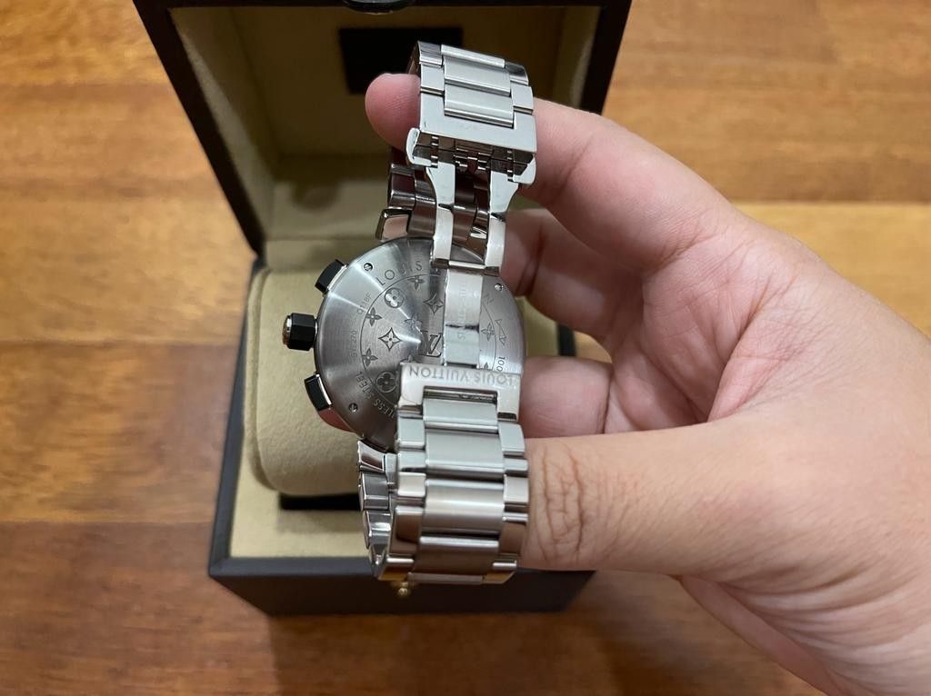 Louis Vuitton Tambour Q118F Quartz 41.5mm Stainless Steel Watch
