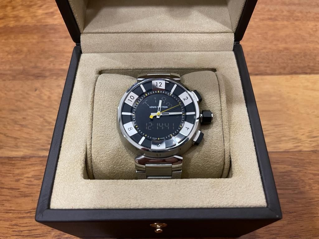 Louis Vuitton Tambour Q118F Quartz 41.5mm Stainless Steel Watch