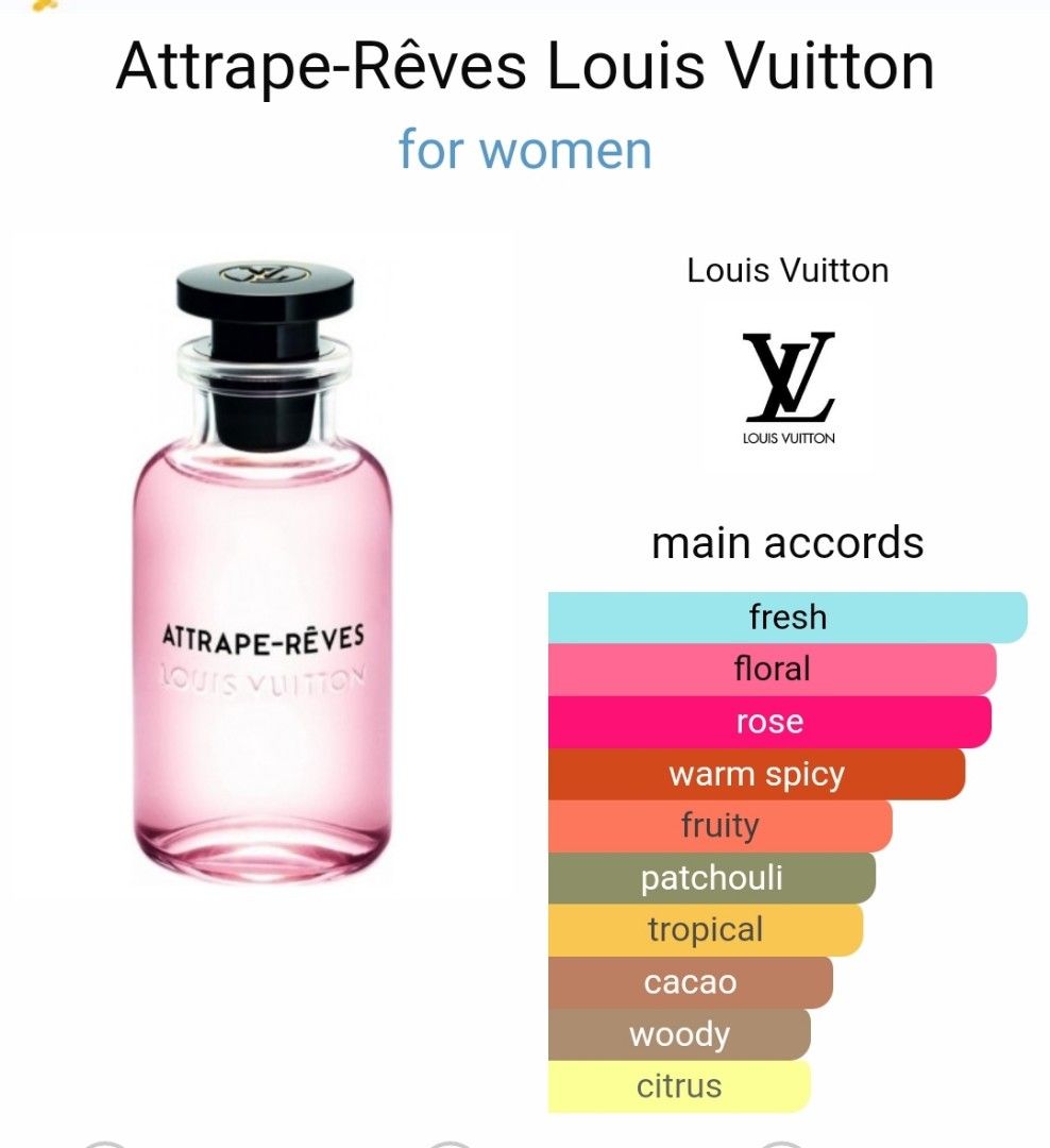 LV Louis Vuitton Attrape Reves, Beauty & Personal Care, Fragrance &  Deodorants on Carousell