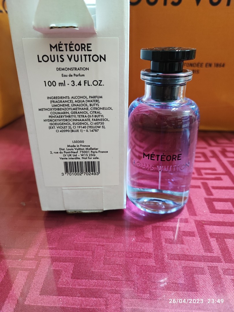 Louis Vuitton LV Meteore fragrance/perfume 100ml, Beauty & Personal Care,  Fragrance & Deodorants on Carousell