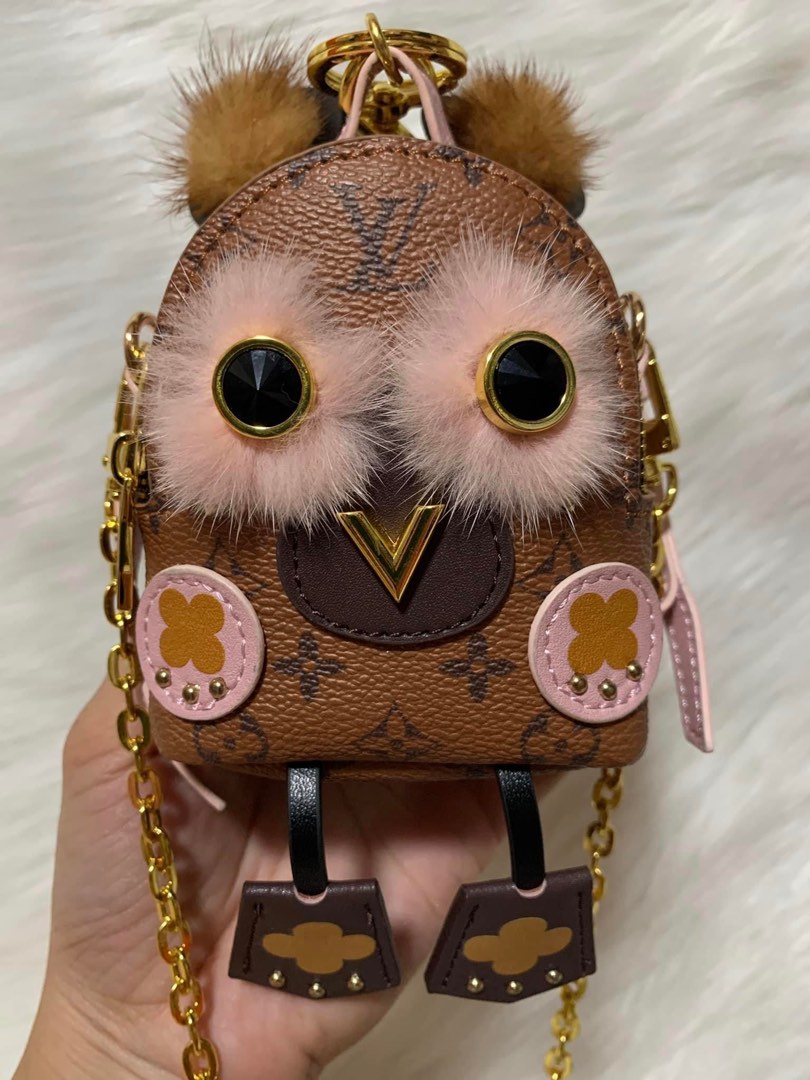 LV Mini Backpack Charm Owl, Women's Fashion, Bags & Wallets