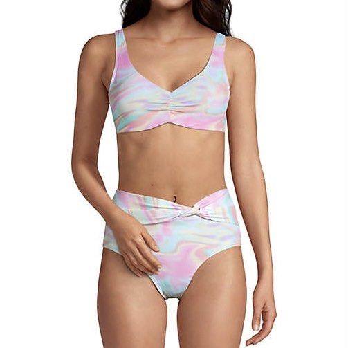 Lycra Two-Piece Marble Bikini Swimsuit (Category: Bikinis & Swimsuits) located in Caloocan City. Submitted by katyanne (Listing ID 1241962399, Image 3). Description: Chlorine resistant Padded bra Adjustable straps Fits XS to S frames Check last picture for size info LYCRA® Xtra Life™ spandex, lasts up to 10 times longer than suits made with ordinary spandex Resists breakdown from chlorine, sunscreen and sweat Seamed and shirred center front Suppo