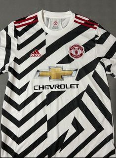 BNWT Manchester United Official 2020 2021 3rd Jersey FM4263 Zebra