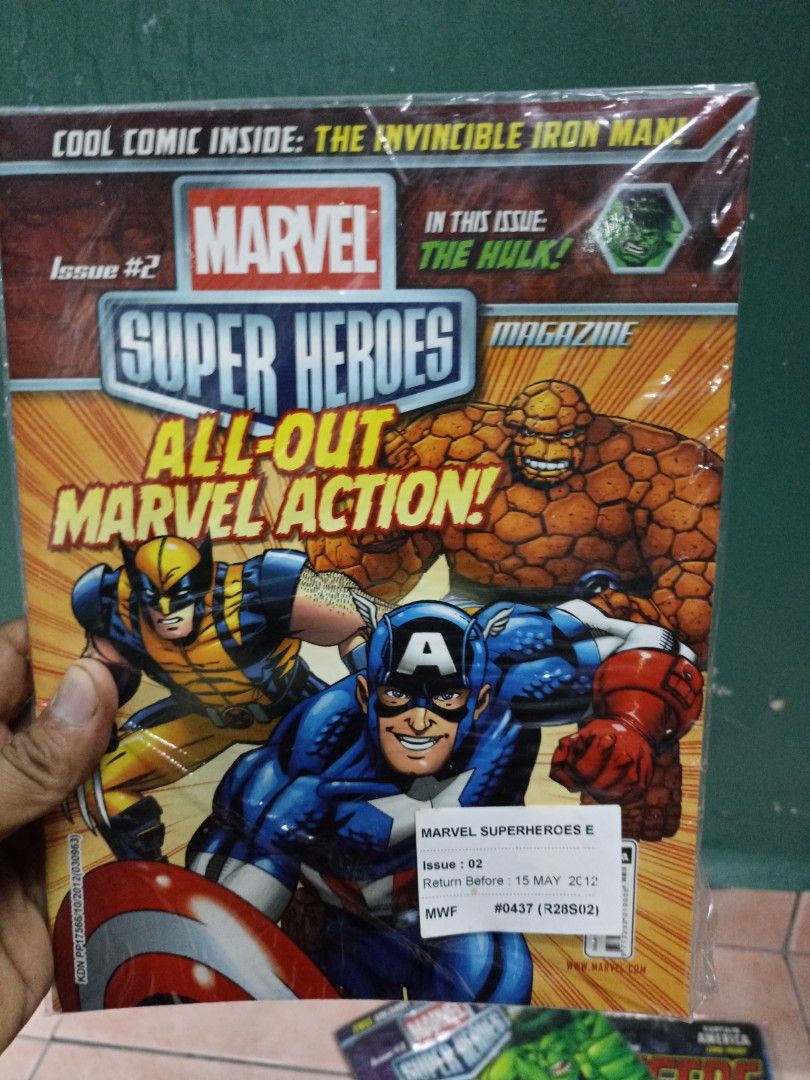 Marvel comic (Category: Storybooks) located in Melaka Tengah. Submitted by redfoxy_ (Listing ID 1242033713, Image 3). Description: all for rm600.00 1,2,3,4,10,14,mask editon,avanger editon,age of ultron edition..never taken free gift inside the book...