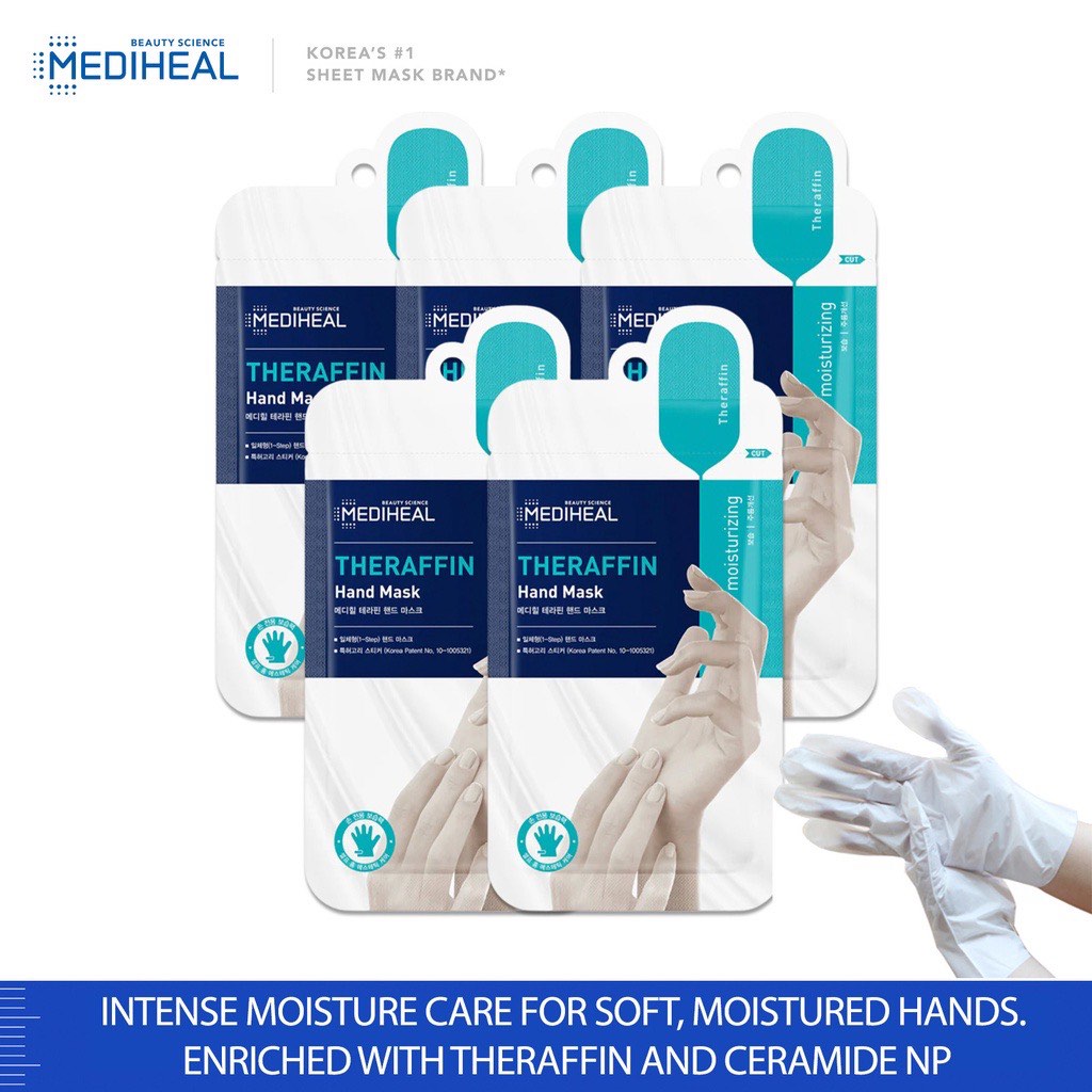 [MEDIHEAL] Theraffin Hand Mask Sheet, Beauty & Personal Care, Hands