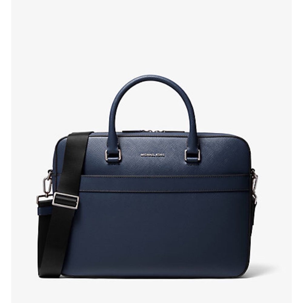 Michael kors harrison leather briefcase store