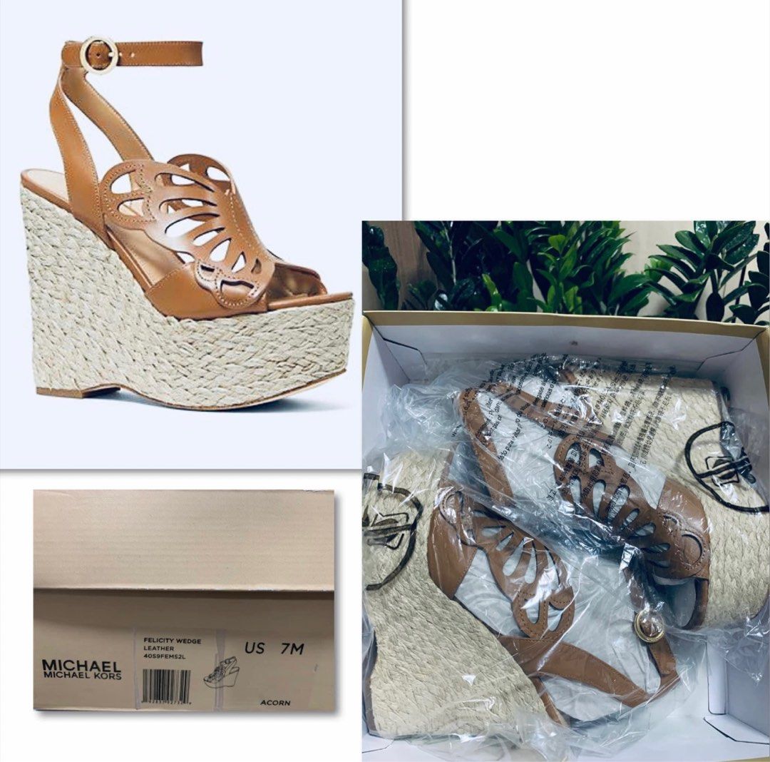 MICHAEL Michael Kors Felicity Wedge Women s Fashion Footwear