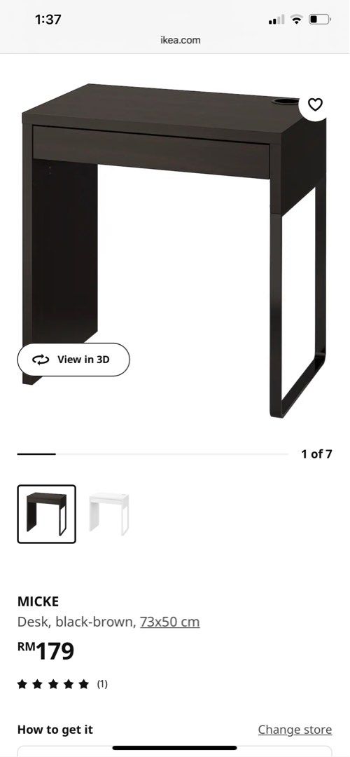 Micke ikea, Furniture & Home Living, Furniture, Tables & Sets on Carousell