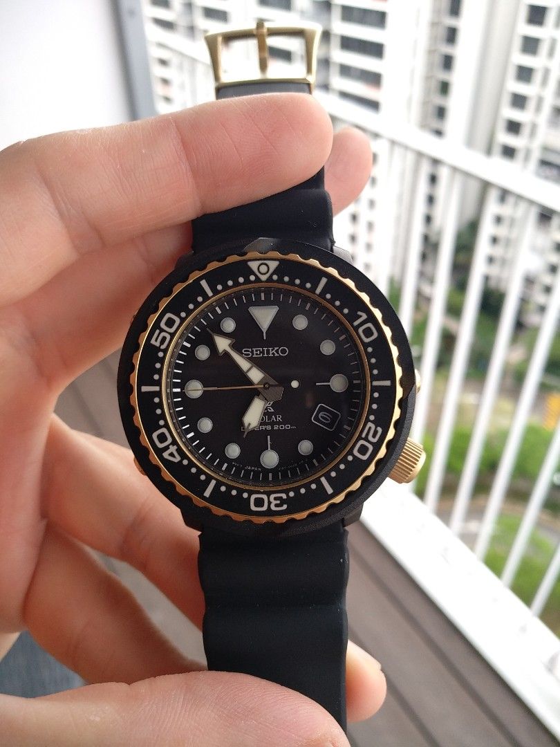 Seiko golden deals tuna solar