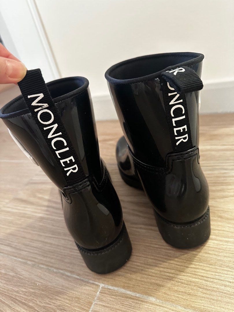 Moncler Ginette Logo Waterproof Rain Boot Carousell