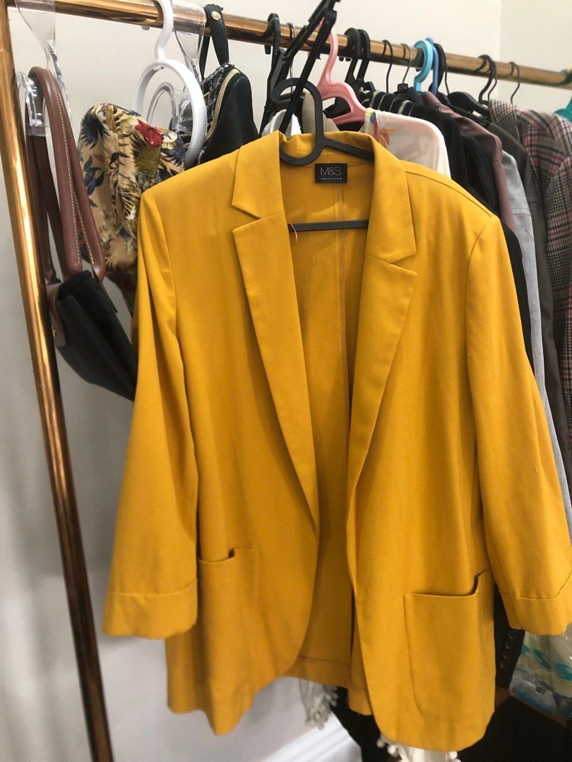 Mustard shop blazer uk