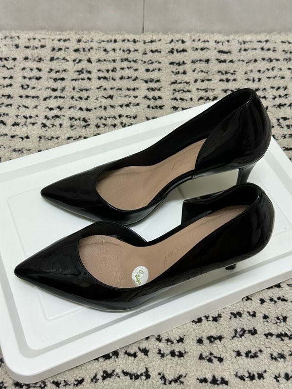 Black Suede Stiletto Court Heel With Ankle Strap – Linzi