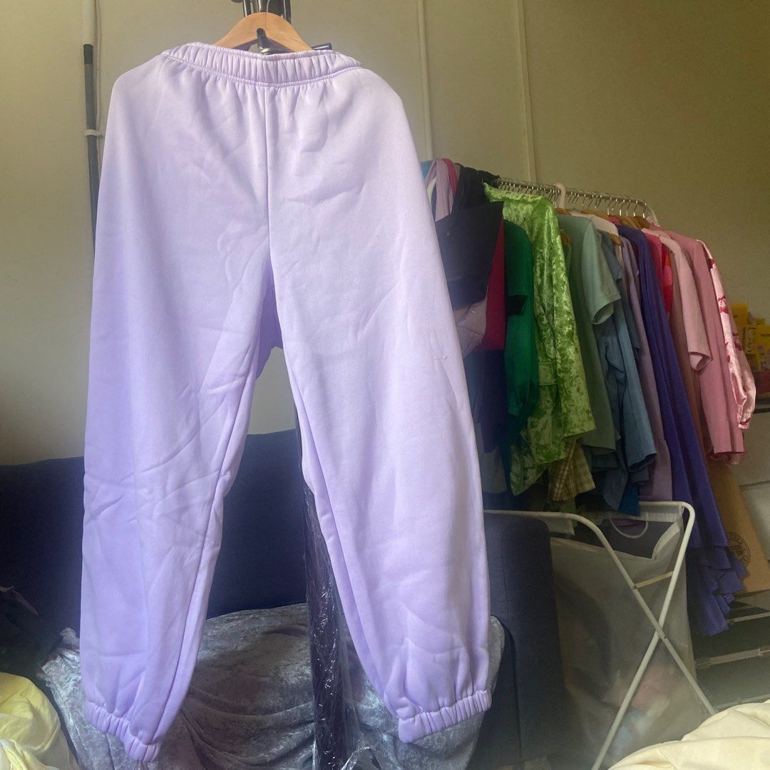NEW] SHEIN Purple Lilac Sweat Pants / Joggers (cute!) - PLUS SIZE, Women's  Fashion, Bottoms, Other Bottoms on Carousell