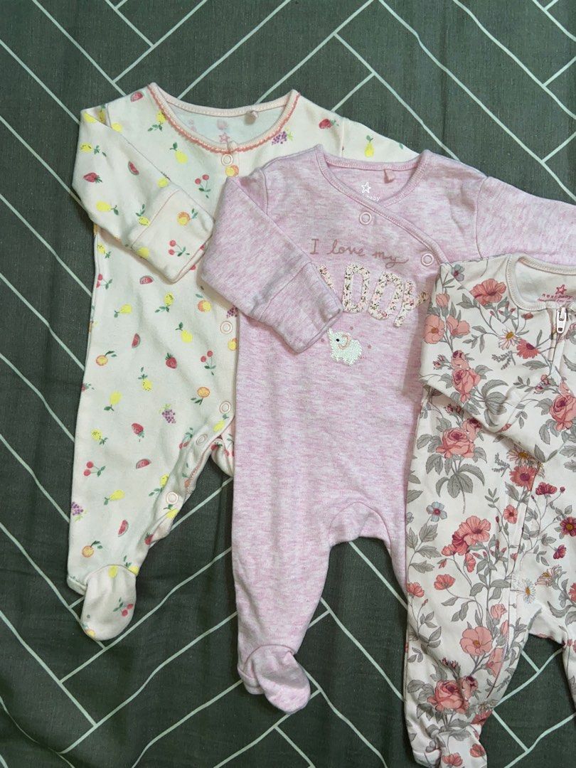 Next baby girl best sale babygrows