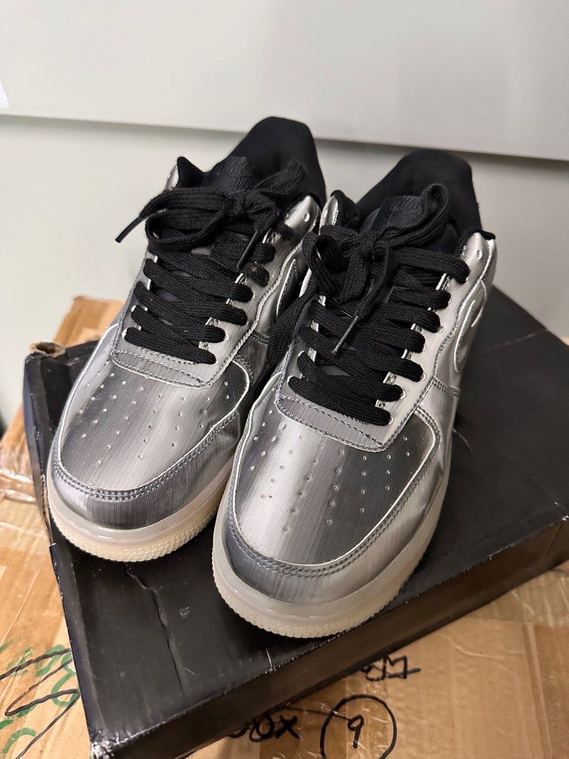 silver nike af1