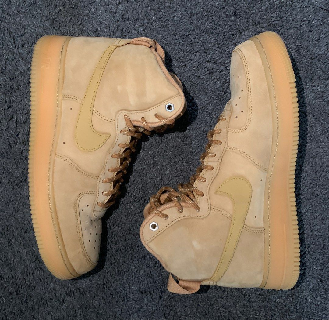 Air force 1 wheat high mens sales