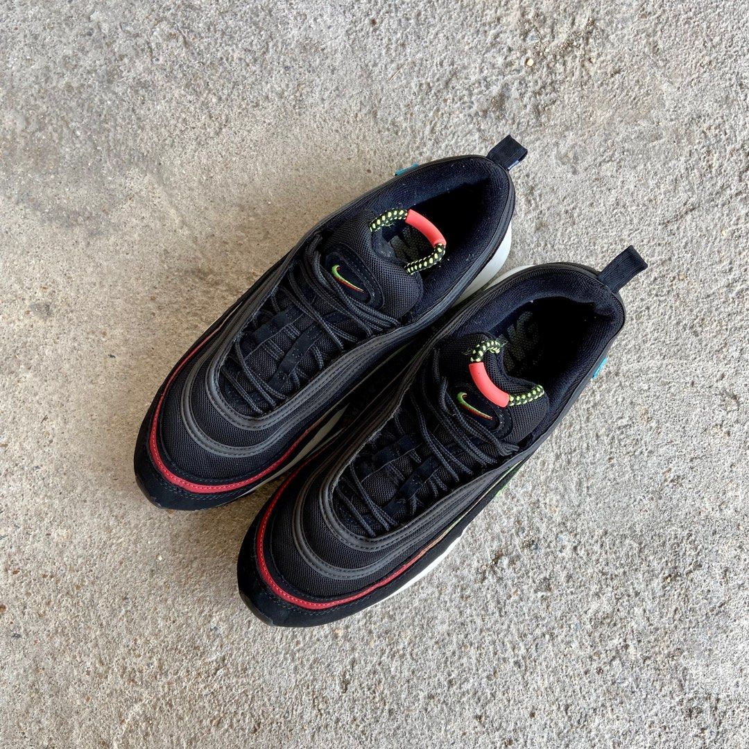 Air max 97 deals black with red stripe