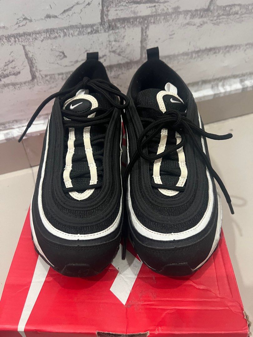 Nike Air Max 97 Black White Women s Fashion Footwear Sneakers
