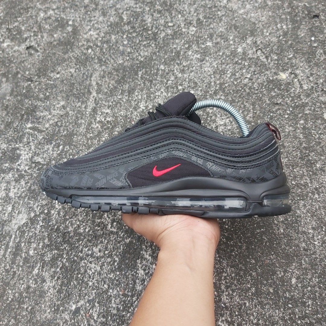 Nike air max 97 reflective logo black ราคา clearance
