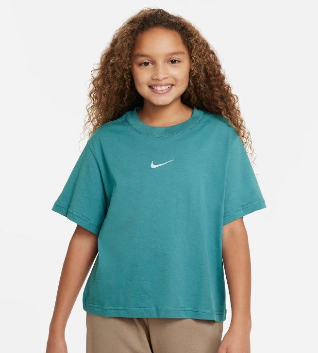 Nike Big Kids girls T shirt mineral teal