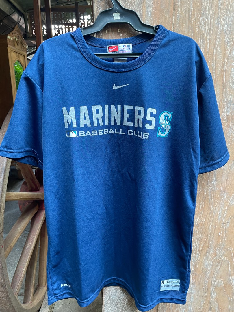 Large) New Nike MLB Authentic Seattle Mariners Dri-Fit Shirt