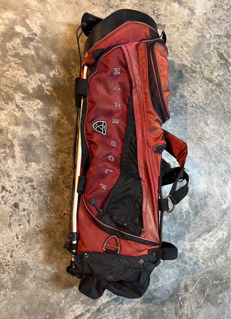 Nike Golf Bag signature red, Sports Equipment, Sports & Games, Golf on Carousell