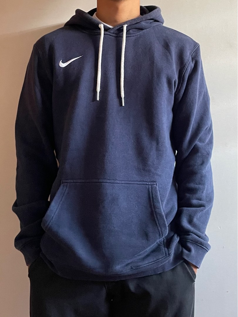 Nike side swoosh navy blue hoodie jacket, Men's Fashion, Coats, Jackets