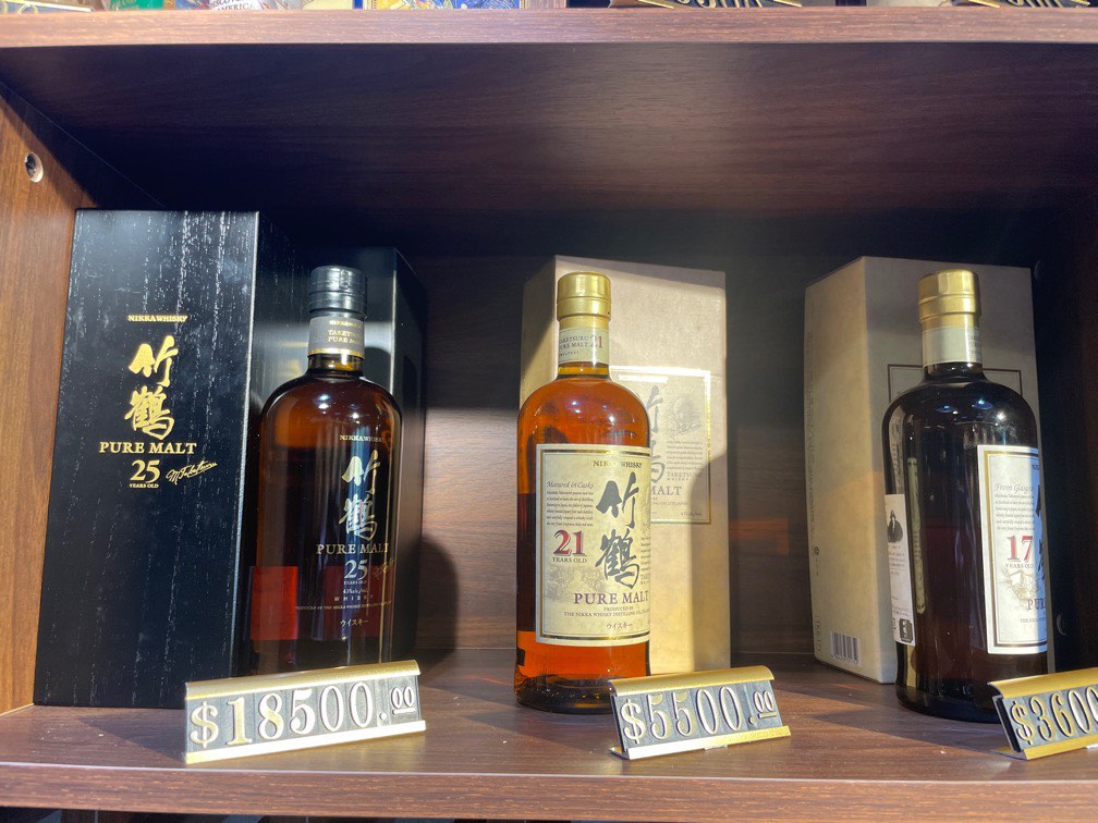 Nikka Whisky 竹鶴17年（$3600）、21年（$5500）、25年（$18500）, 嘢 