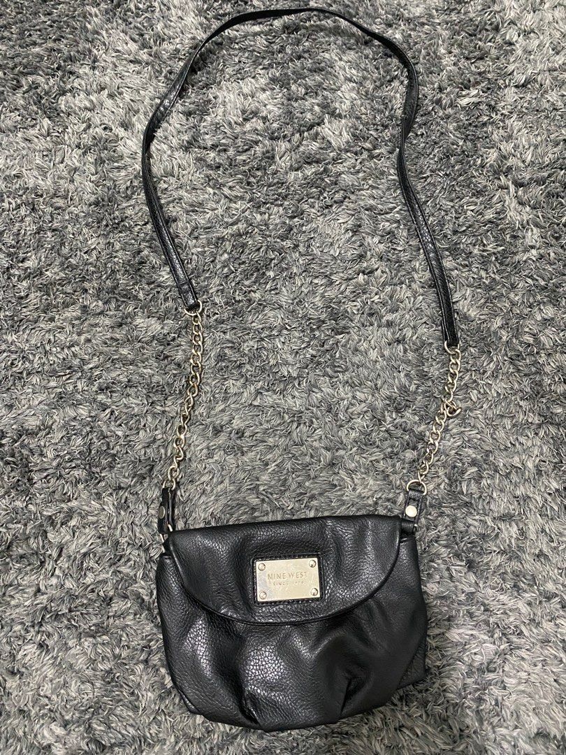 Nine west black sling bag 2025