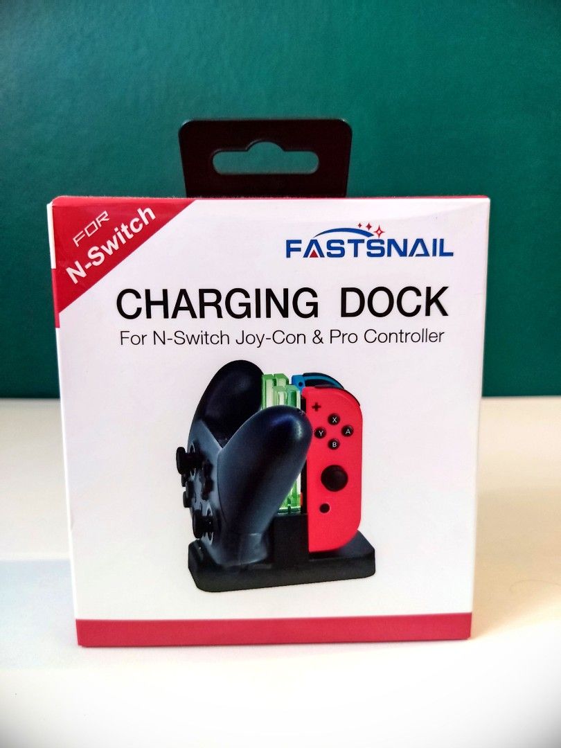 Nintendo Switch Charging Dock Charger Black Video Gaming