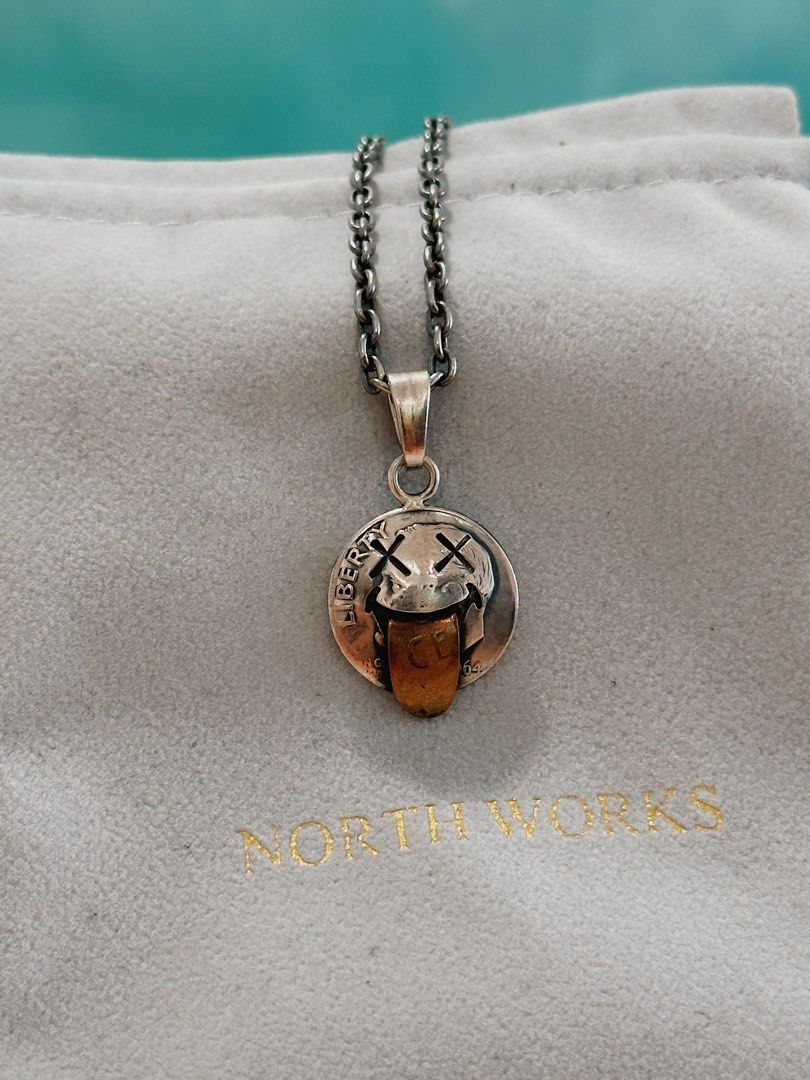 日本製North Works Liberty Touge Necklace 頸鏈N613 銀器非goros