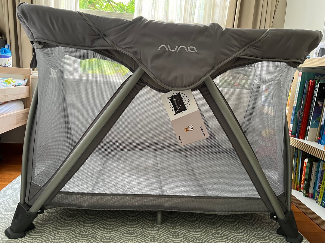 Nuna Sena Aire Travel cot plus custom mattress and extras, Babies