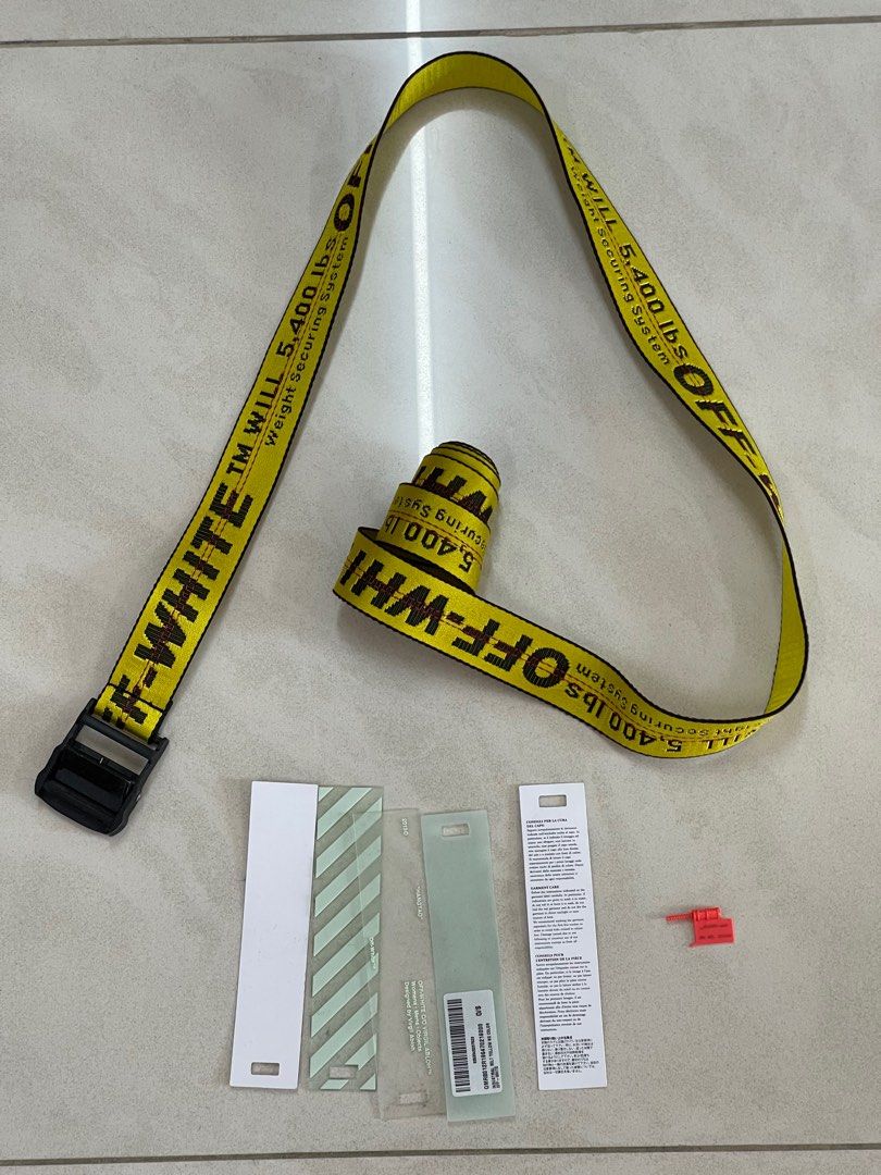 Off White Industrial Belt