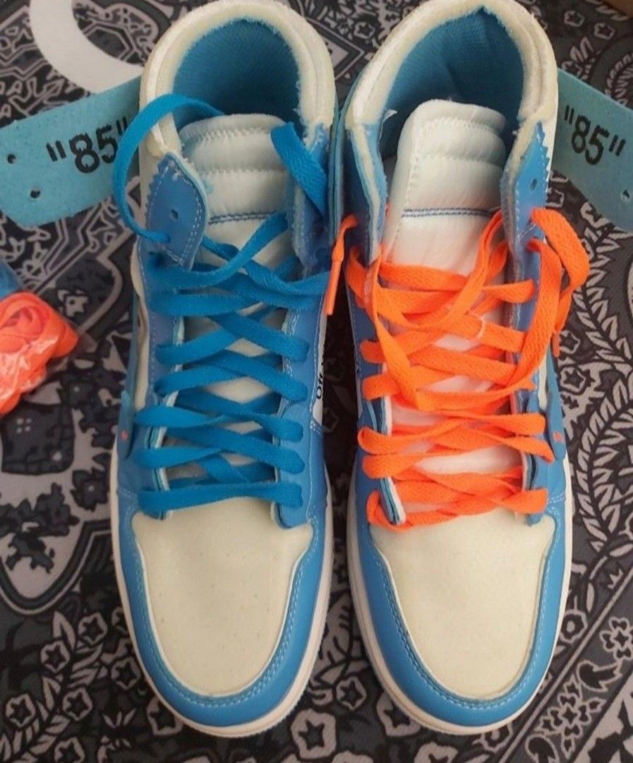 Off white jordan discount 1 orange laces