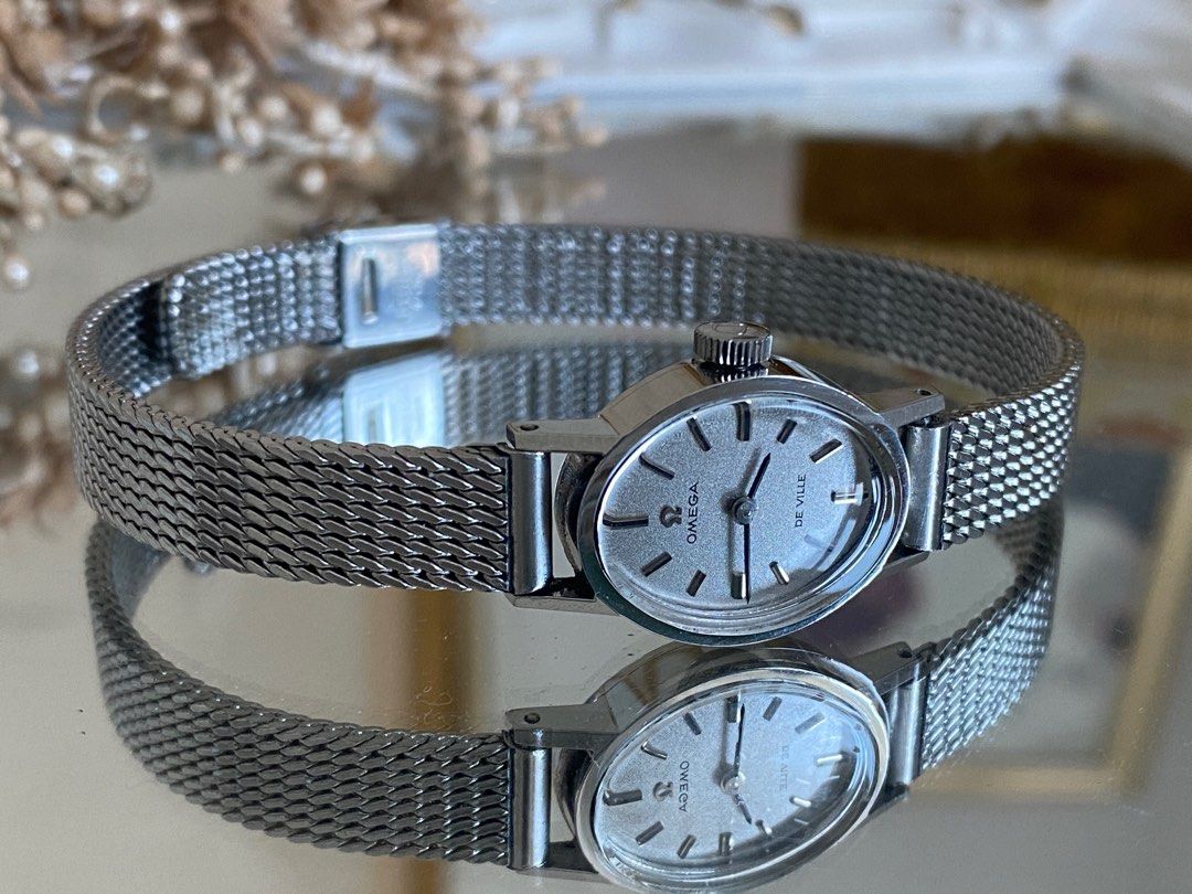 Omega Vintage Ladies Watch Silver Classic Bracelet Luxury Watches on Carousell