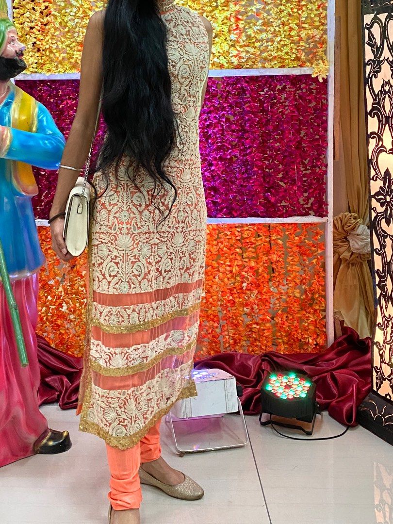 Halter neck punjabi suit hotsell