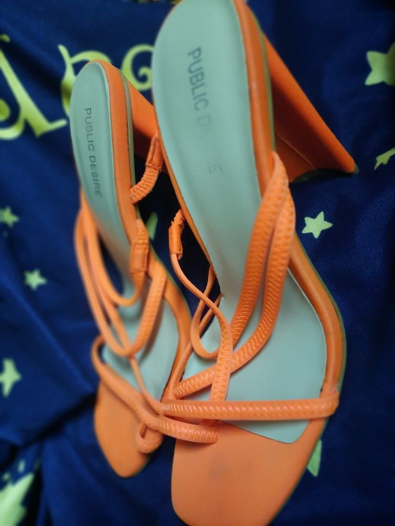 Public desire orange heels hot sale