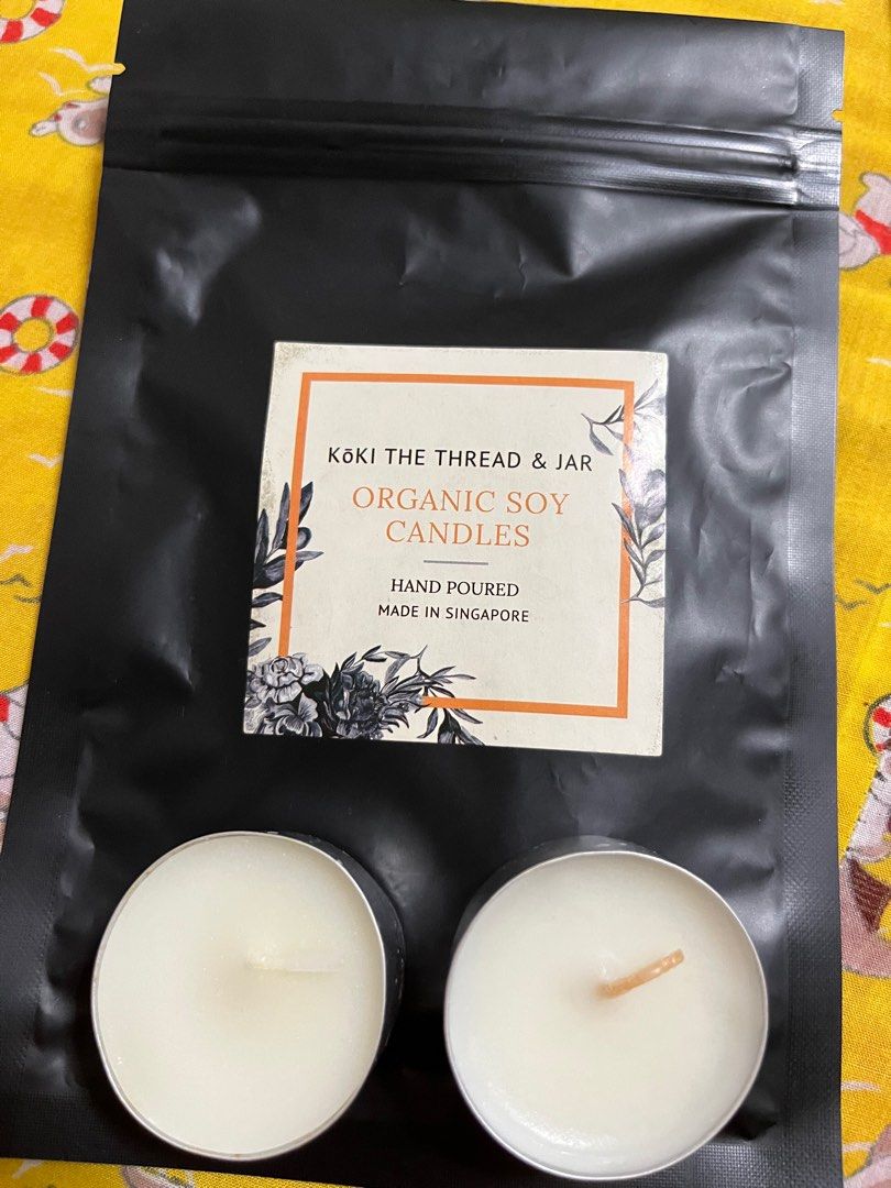 Organic soy candles, Furniture & Home Living, Home Fragrance on Carousell